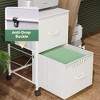 GALAXHERO  2 Drawer Mobile File Cabinet, Rolling Printer Stand, Fabric Vertical Filing Cabinet fits A4 or Letter Size for Home Office - 4 of 4