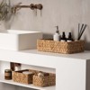 Itopfox Hand Woven Water Hyacinth Storage Baskets Set of 3 Natural Wicker Baskets for Organizing Pantry Shelf, Closet, Bathroom, Living Room, Bedroom - 2 of 4