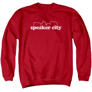 Old School Speaker City Logo Adult Crewneck Sweatshirt - 1 of 4