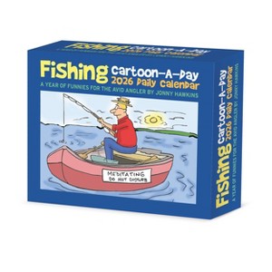 Willow Creek Press 2026 Fishing Cartoon-A-Day by Jonny Hawkins Box Calendar - 1 of 4