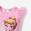 Disney Princess Ariel Cinderella Toddler Girl  Character Print with Ruffled Sleeve Top T-shirts Tee - 4 of 4