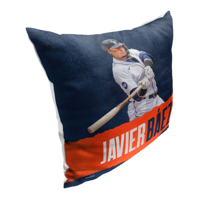 18&#34;x18&#34; MLB Detroit Tigers 23 Javier Baez Player Printed Throw Decorative Pillow, 4 of 6