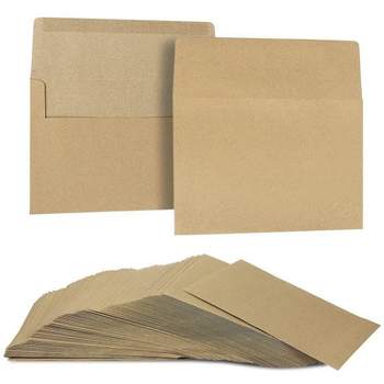 Juvale 100-Pack Brown Kraft Paper A7 Envelopes for 5"x7" Greeting Cards Photos Invites