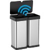 Acekool 16 Gallon Motion Sensor Trash Can,Soft-Close Lid, Touchless Auto Open/Close, Large Capacity,Stainless Steel,Kitchen & Office - 2 of 4