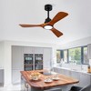 TOBILI New Model 42 Inch Ceiling Fans With Lights and 3 Solid Wood Blades, Living room, Study room - 3 of 4