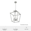 Hunter Fans 15.5" Laurel Ridge Ceiling Light Brushed Nickel Finish - Elegant 4-Light Pendant for Formal Spaces - 4 of 4