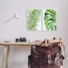 Stupell Industries Minimal Tropical Green Palms 2pc Wall Plaque Art Set - 2 of 4