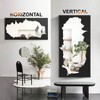 Abstract Black Full-Length Mirror, 55x28 Inches. Shatterproof, Stand or Wall Mount for Bedroom, Living Room, Bathroom Decor - 4 of 4