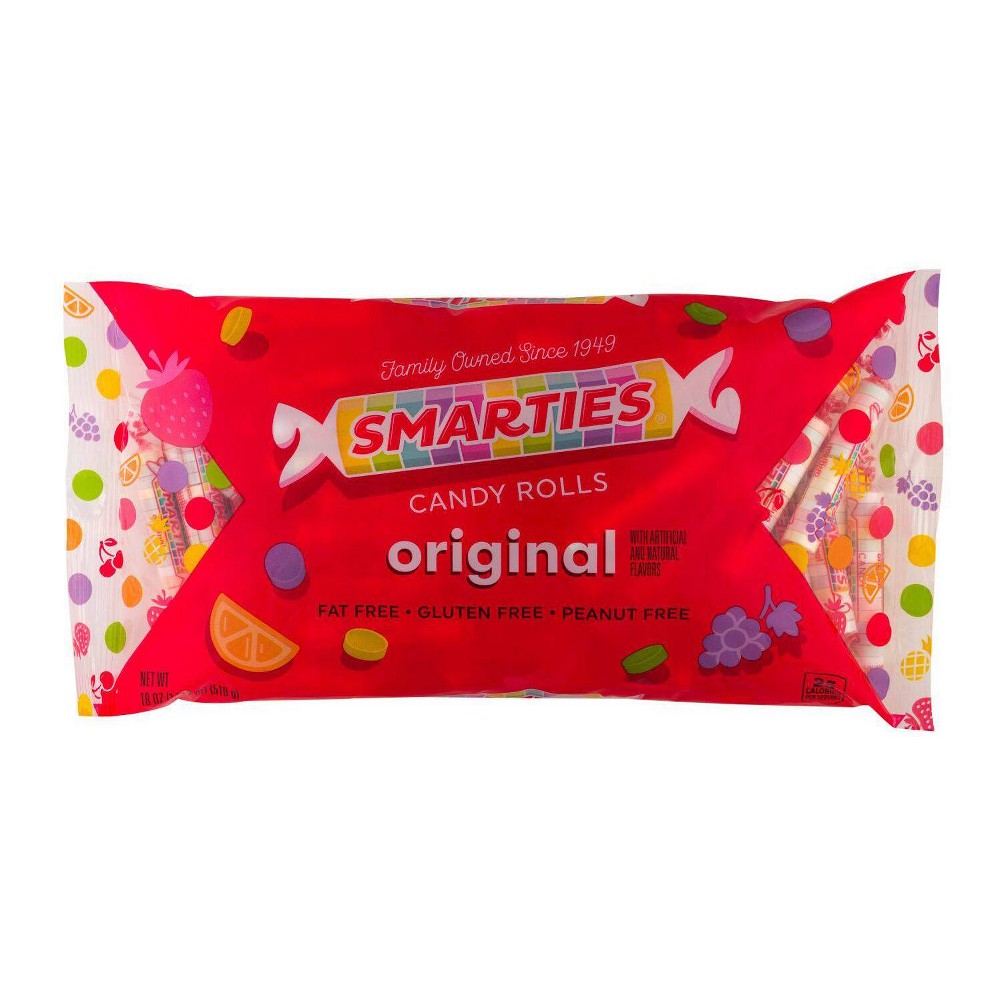 Smarties Assorted Flavors Candy Rolls - 18oz