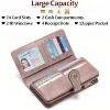 Wikineon Women's Leather Credit Card Holder Wristlet - RFID Blocking Technology for Identity Protection, Large Capacity Design Holds Cards - 3 of 4