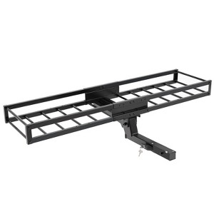 TOOENJOY 59 x 16 x 5 Inch Folding Hitch Cargo Carrier Basket, 200 LBS Capacity, Fits 2" Hitch Receiver for SUV Pickup Truck - 1 of 4