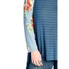 Women's Floral & Striped Knit Trapeze Tunic - PLUS - umgee - 4 of 4