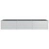 vidaXL Galvanized Steel Raised Garden Bed - Silver Metal Planter Box for Patio & Balcony - Rectangular Outdoor Plant Trough 94.5" x 31.5" x 17.7" - 4 of 4