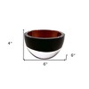 HomeRoots 6" Brown Mouth Blown Crystal Thick Walled Bowl - 4 of 4