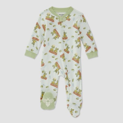 Image of Burt's Bees Baby® Baby Frog Prince Sleep N' Play - Light Green 0-3M