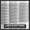 LunaLulinlk Black and White Shower Curtain for Bathroom Stripe Tassel Fabric Shower Curtain - 2 of 4