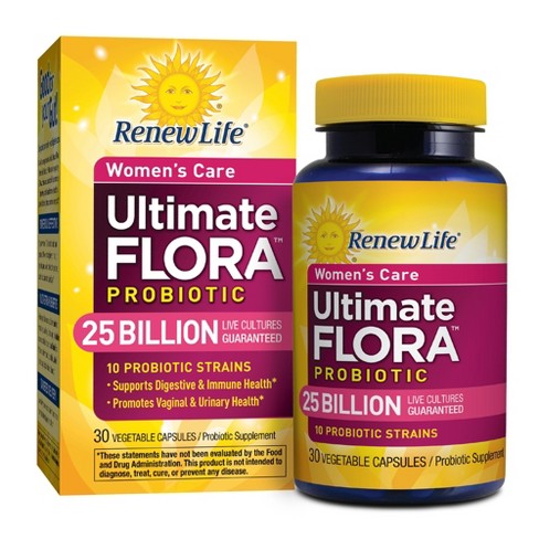 Renew Life Ultimate Flora Women's Care Probiotic Vegetable Capsules ...