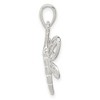Black Bow Jewelry Sterling Silver 24mm Polished Dragonfly Pendant - 2 of 4