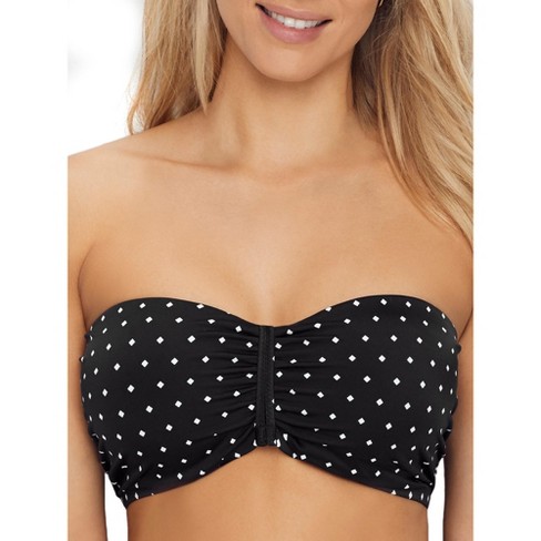 Jewel Cove Black Bandeau Bikini Top from Freya