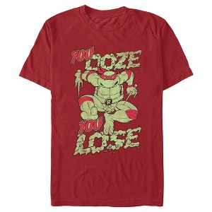 Men's Teenage Mutant Ninja Turtles Distressed Raphael You Ooze You Lose T-Shirt - 1 of 4