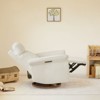 Spruce & Spring Power Swivel Recliner Chair Triple-Motor Nursery Glider Cream - 3 of 4