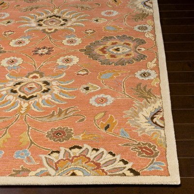 Eckville 2' x 3' Rust Wool Handmade Tufted Area Rug