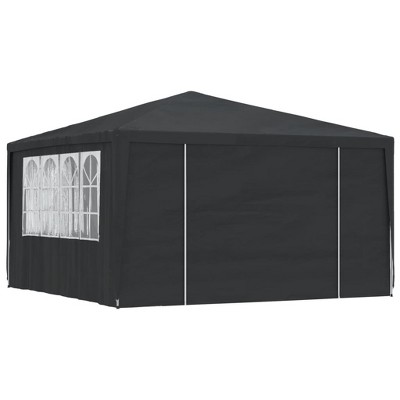 vidaXL Professional Party Tent with Side Walls 13.1'x13.1' Anthracite 0.3 oz/ftÂ²