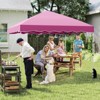 Tangkula 10 X 10 FT Pop up Canopy Tent Portable Foldable Patio Shelter w/ Wheeled Bag - 4 of 4