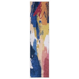 Oriental Weavers Sumter SUM09 Blue/ Gold Indoor Area Rug - 2' x 8' - 1 of 4