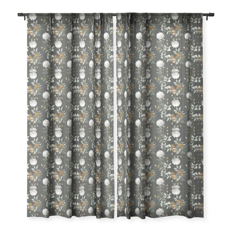 Iveta Abolina Helaine Night Single Panel Sheer Window Curtain - Deny Designs, 3 of 7