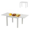 Patio Extendable Dining Table for 4-6,Aluminum Outdoor Dining Table 31.5-63 for Backyard Porch, Deck - 4 of 4