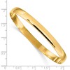 Black Bow Jewelry 6mm 14k Yellow Gold Polished Half Round Solid Bangle Bracelet - 4 of 4