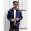 Men's corduroy longsleeved shirt classic button style ,with pleats at the back and pockets on the chest - 4 of 4