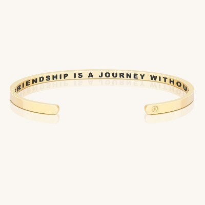 Mantra Jewelry - A True Friendship Is A Journey Without An End