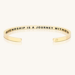 Mantra Jewelry - A True Friendship Is A Journey Without An End - 1 of 4