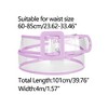 Allegra K Womens Clear Waist Belt Plus Size Skinny Belts for Jeans Dresses - 3 of 4