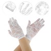 Unique Bargains Women's Flower Hollow Sunblock Mittens 1 Pair - 2 of 4