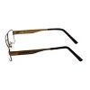 Big & Tall 2 by Vivid Designer Reading Glasses Brown & Black 60mm - 3 of 4