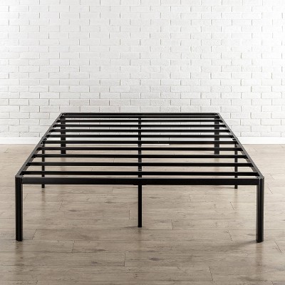 16" Van Metal Platform Bed Frame with Steel Slat Support Black - Zinus