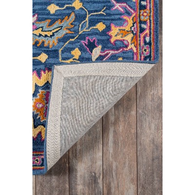 6' x 9' Blue Wool Handmade Tufted Area Rug
