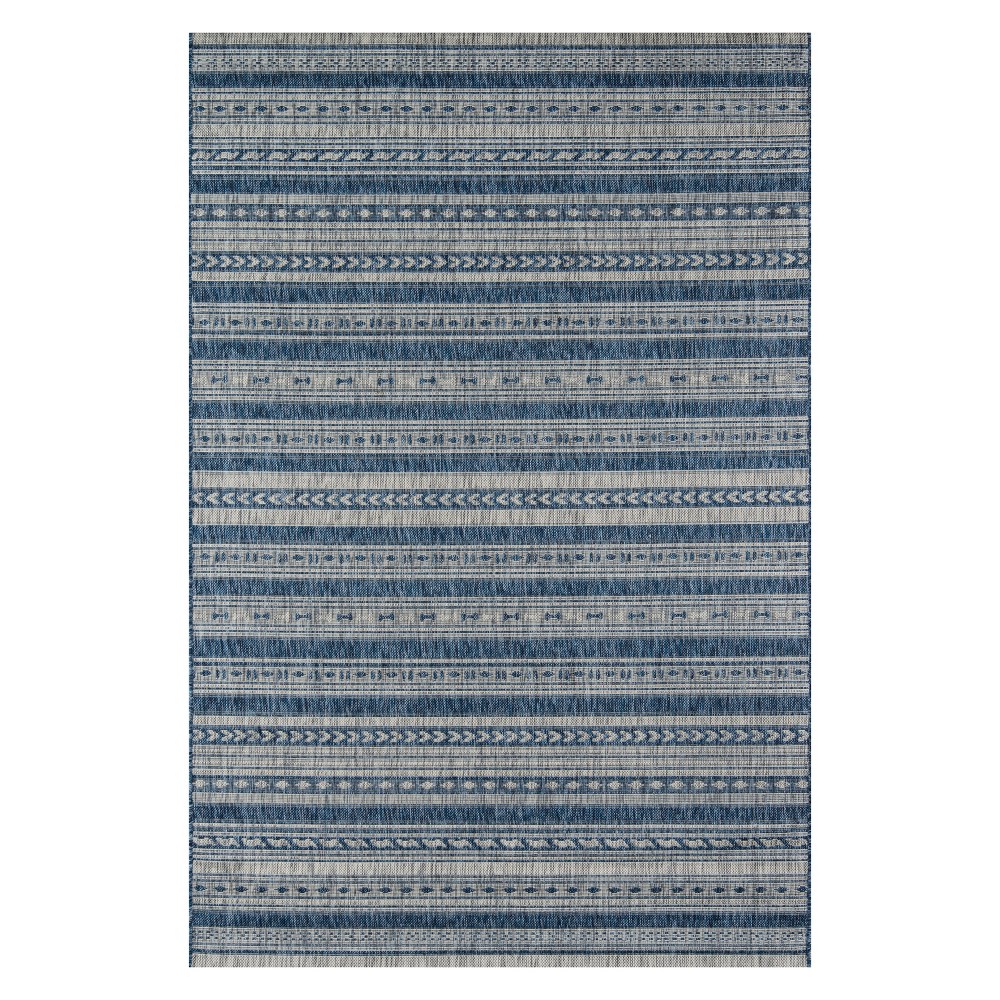 Photos - Area Rug 3'11"x5'7" Fair Isle Design Loomed Accent Rug Blue - Novogratz By Momeni