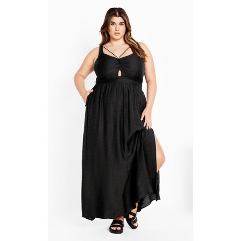 Women's Plus Size Iman Dress - black | CITY CHIC - image 1 of 4