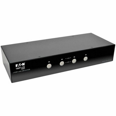 Tripp Lite 4-Port DisplayPort KVM Switch with Audio, Cables and USB 3.0 Hub - B004-DPUA4-K
