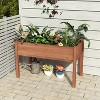 Bella Depot Elevated Wooden Planter Box for Outdoor Plants Flowers Fruits Vegetable Herb Growing - 2 of 4