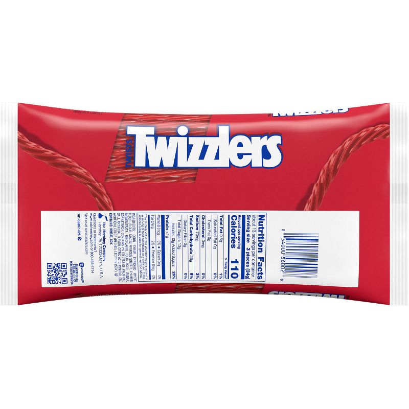 Twizzlers Strawberry Flavored Licorice Twists, Low Fat Candy - 16oz, 4 of 8