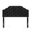 Modern Queen Size Headboard, Fashionable Velvet Upholstered Headboard,62.25'' x 2.75'' x 53.00''(5.19*0.23*4.42ft) - 3 of 4