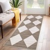 Washable Modern Geometric Non Slip Area Rugs, Indoor Contemporary Floor Carpet for Home Office - 3 of 4