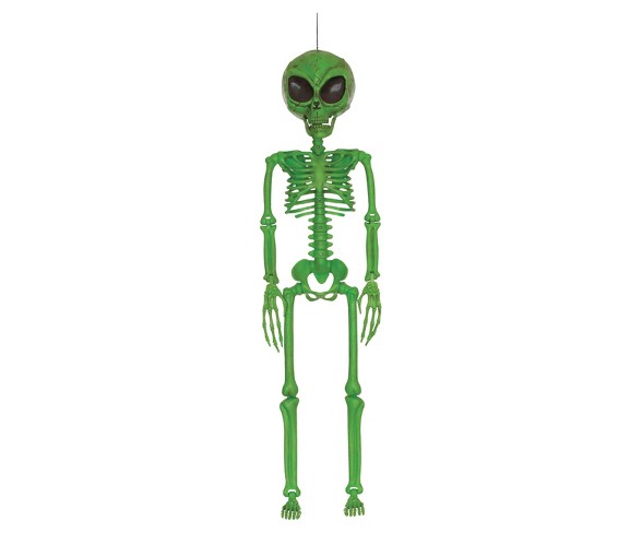 Halloween Skeleton Alien Green