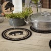 Sawyer Mill Charcoal Pig Jute Trivet 8 - 3 of 4