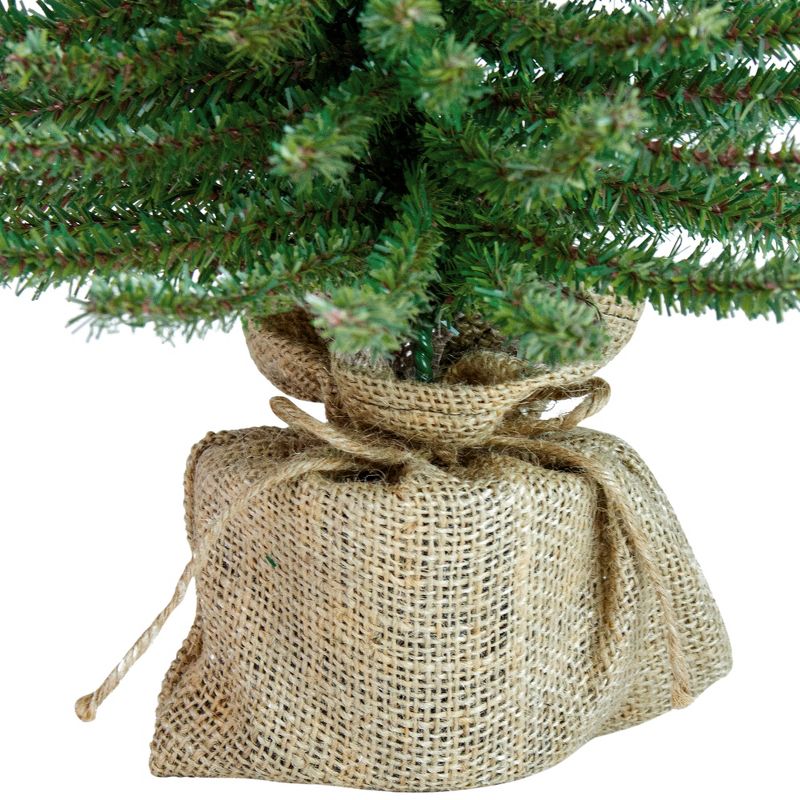 Northlight 1.5 FT Potted Downswept Mini Village Pine Medium Artificial Christmas Tree, Unlit, 6 of 7